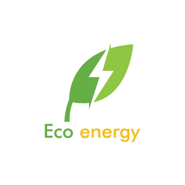 Logotipo Eco Energía — Vector de stock