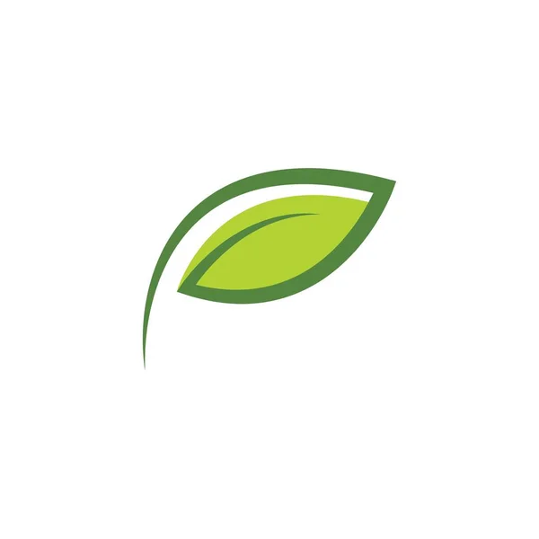Grönt blad logotyp — Stock vektor