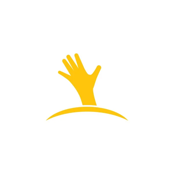 Logotipo de mão — Vetor de Stock