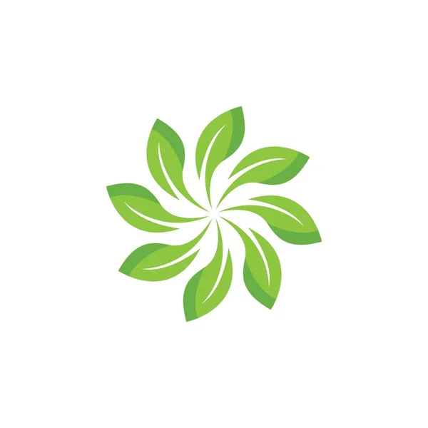 Logo feuille verte — Image vectorielle