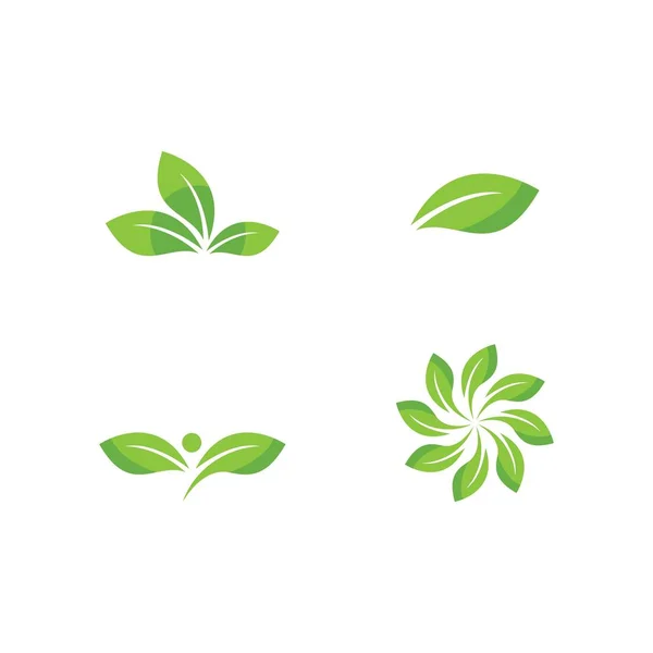 Logo feuille verte — Image vectorielle