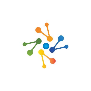 molekül Logo vektör 