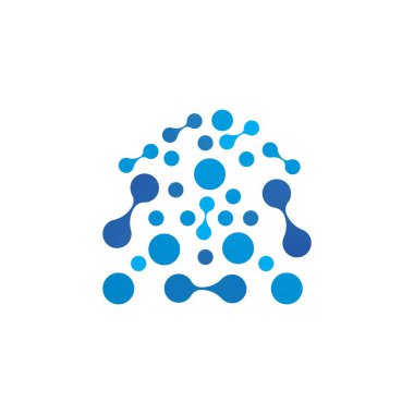 molekül Logo vektör 