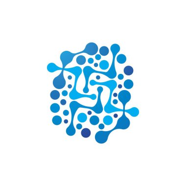 molekül Logo vektör 