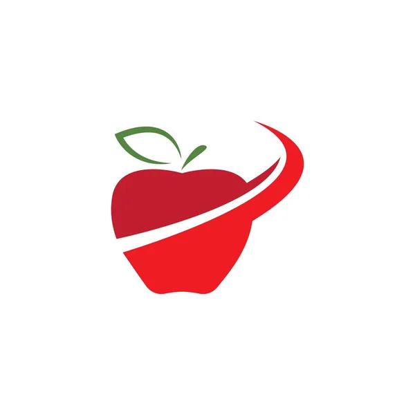 Vector logo manzana — Vector de stock