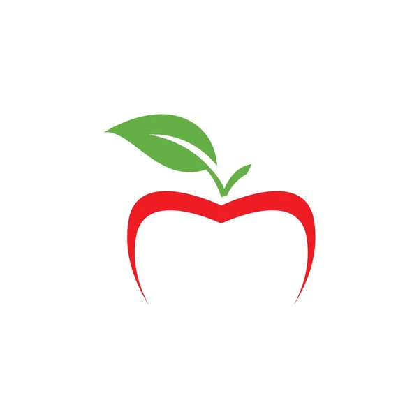 Vettore logo mela — Vettoriale Stock