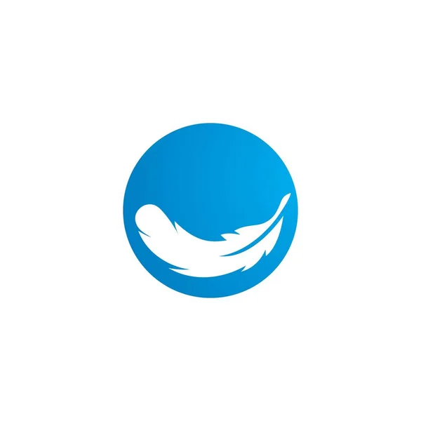 Feather ilustração logotipo vetor — Vetor de Stock