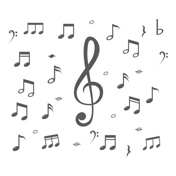 Icône note de musique — Image vectorielle