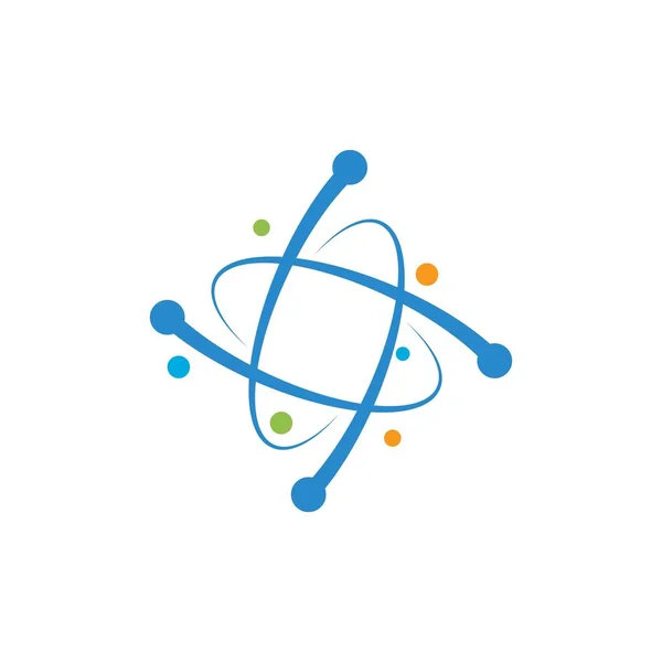 Struktur Atom logo vektor — Stock vektor