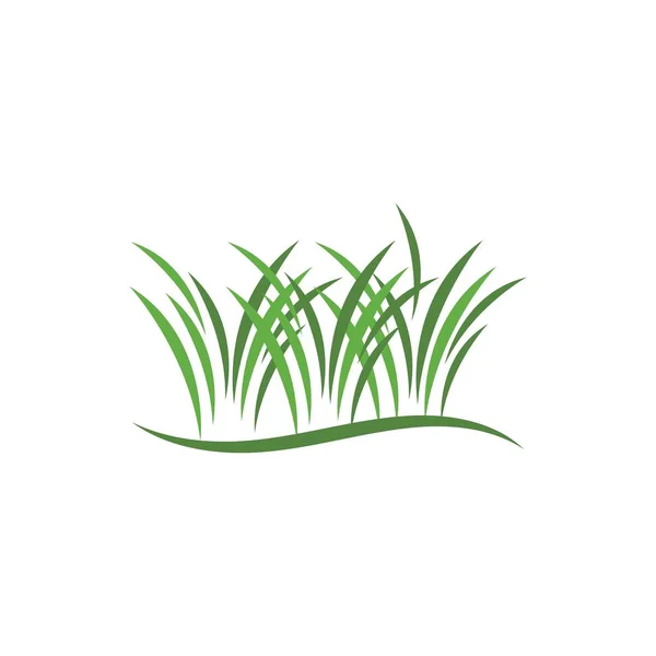 Grass ilustration logo vecteur — Image vectorielle