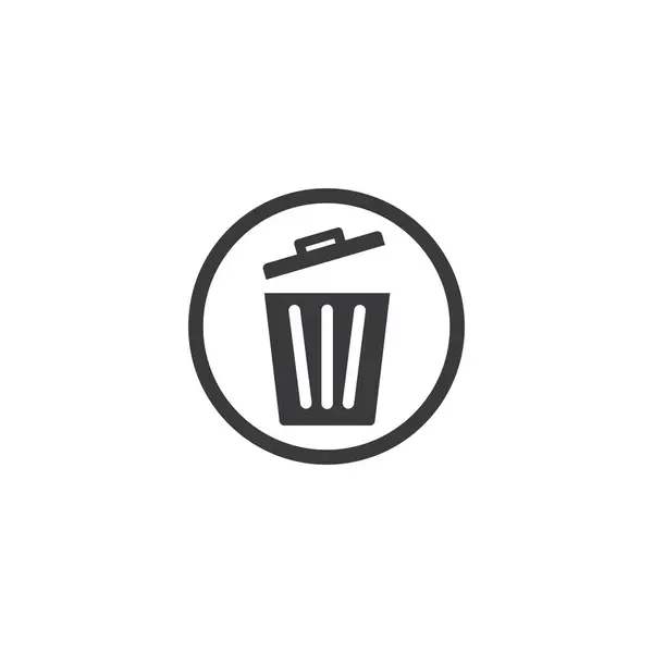 Ícone de cesta de lixo — Vetor de Stock