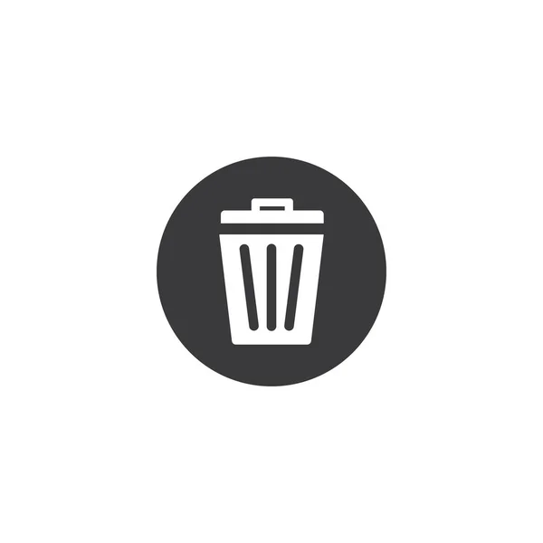 Ícone de cesta de lixo — Vetor de Stock