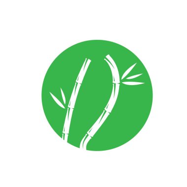 Yeşil yapraklı bambu.