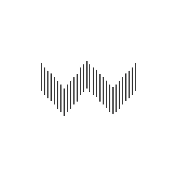 Schallwelle Musik Logo — Stockvektor