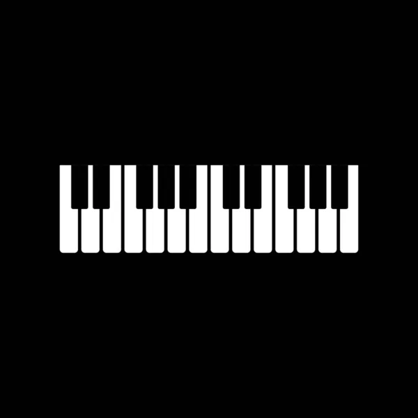 Icona pianoforte vettoriale ilustrazione — Vettoriale Stock