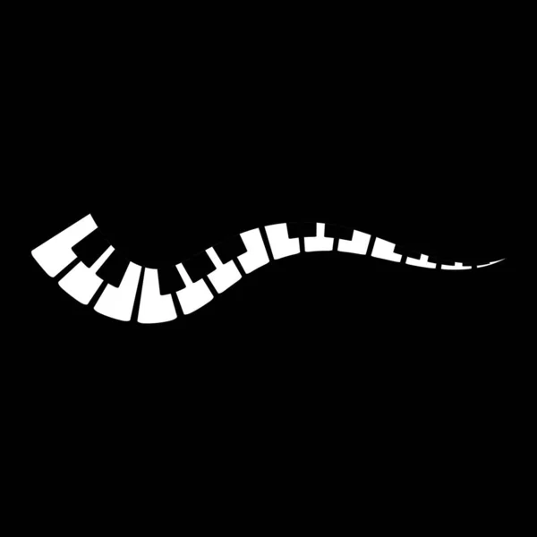 Icono de piano vector ilustración — Archivo Imágenes Vectoriales