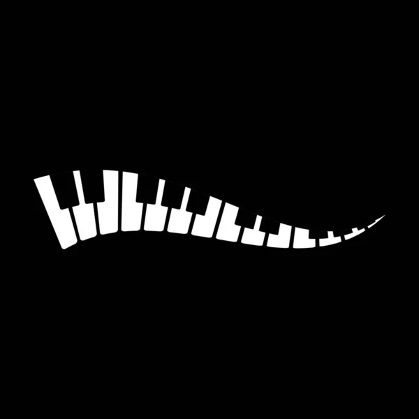 Icono de piano vector ilustración — Archivo Imágenes Vectoriales