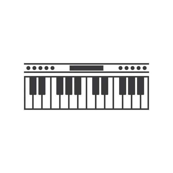 Icono de piano vector ilustración — Archivo Imágenes Vectoriales