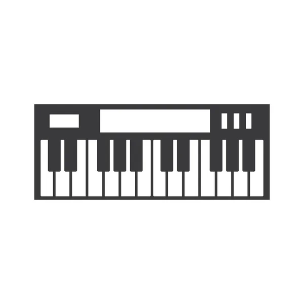 钢琴图标矢量活动 — 图库矢量图片
