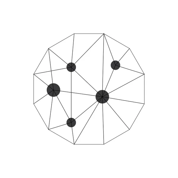 Polygonal abstrak bakgrund — Stock vektor