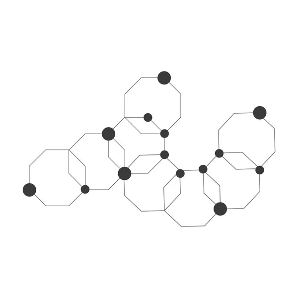 Veelhoekige abstrak achtergrond — Stockvector