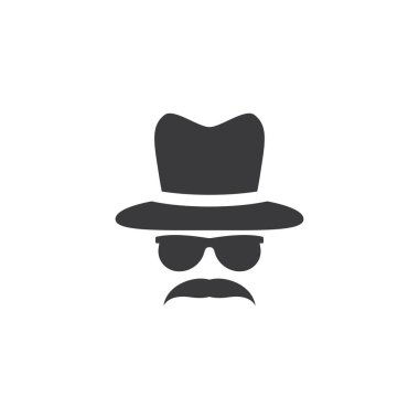 Centilmen şapka ve bıyık 