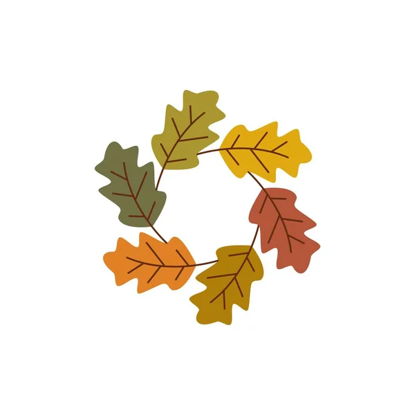 Herfst blad logo sjabloon — Stockvector