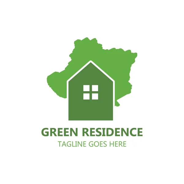 Vettore logo Green Residence — Vettoriale Stock