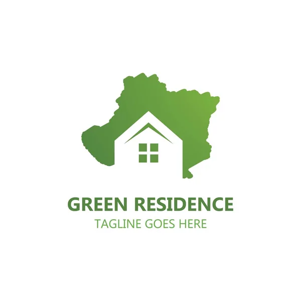Green Residence logo vektörü — Stok Vektör