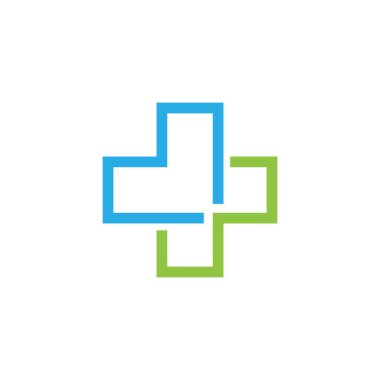 Çapraz Tıbbi Logo şablonu 