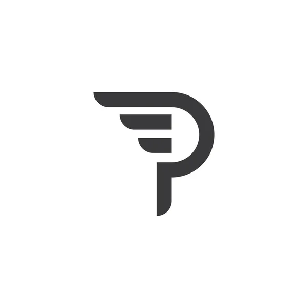 P list logo — Wektor stockowy