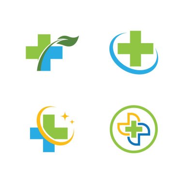 Çapraz Tıbbi Logo şablonu 