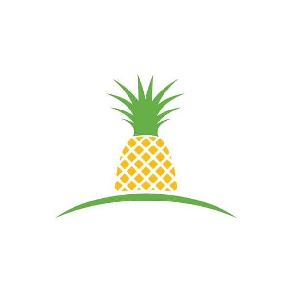 Logo de piña — Vector de stock