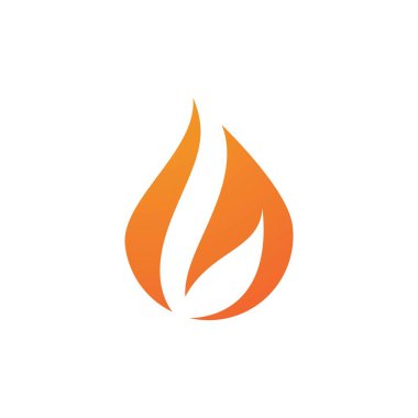  Alev logo şablonu vektör