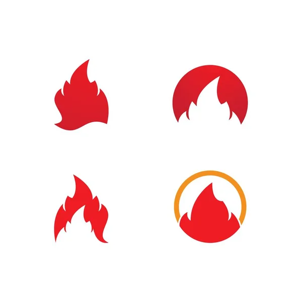 Пожежа полум'я логотип — стоковий вектор