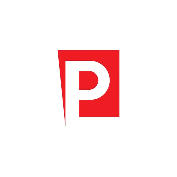 P brief logo — Stockvector