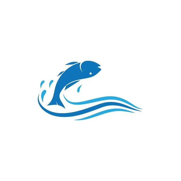 Logo poisson ilustration — Image vectorielle