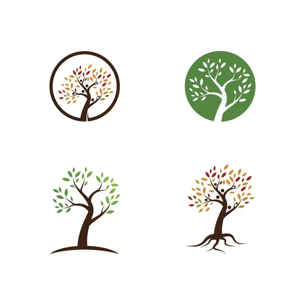 Plantilla de logotipo de árbol — Vector de stock