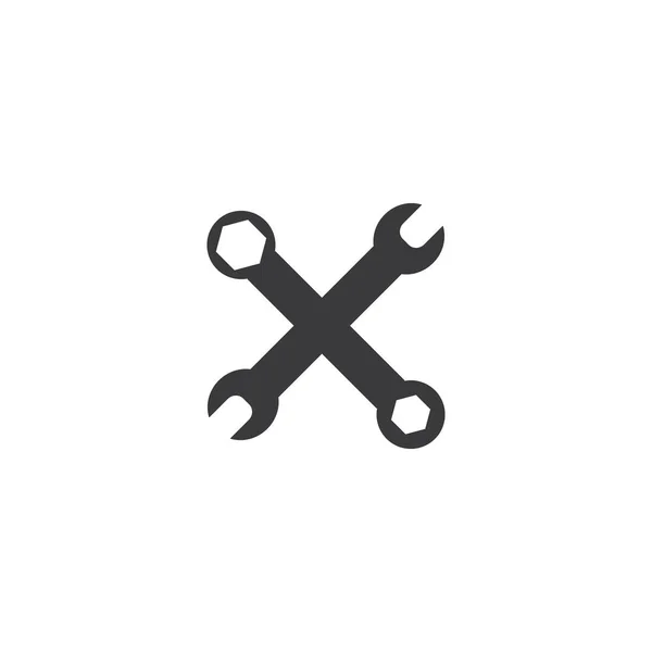 Vektor mall för service verktyg logotyp — Stock vektor