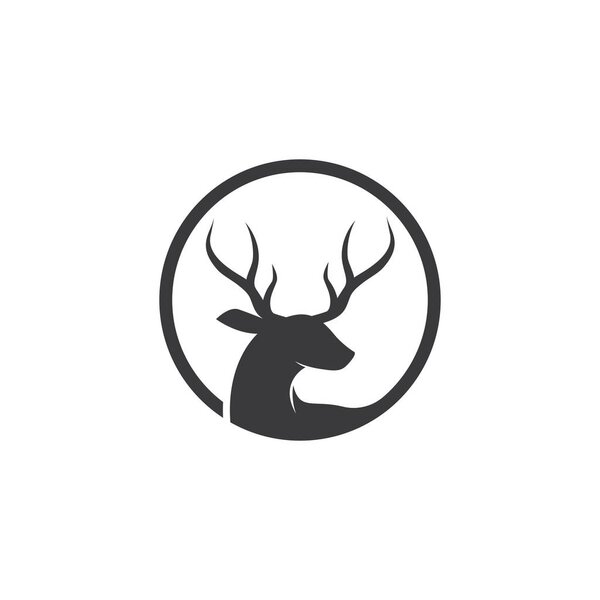 Deer ilustration logo vector 