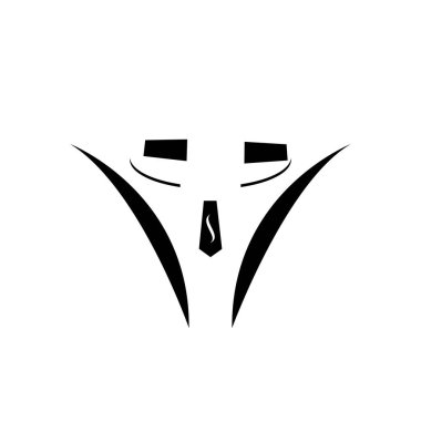 Tuxedo logosu vektör 