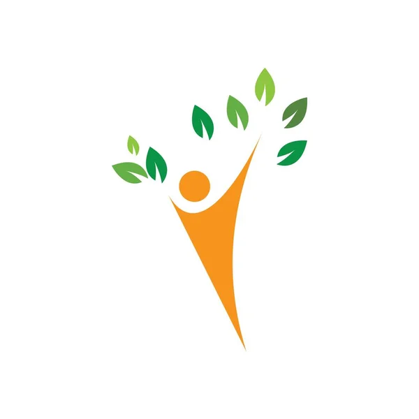 Albero Genealogico Logo Modello Vettoriale Illustrazione — Vettoriale Stock
