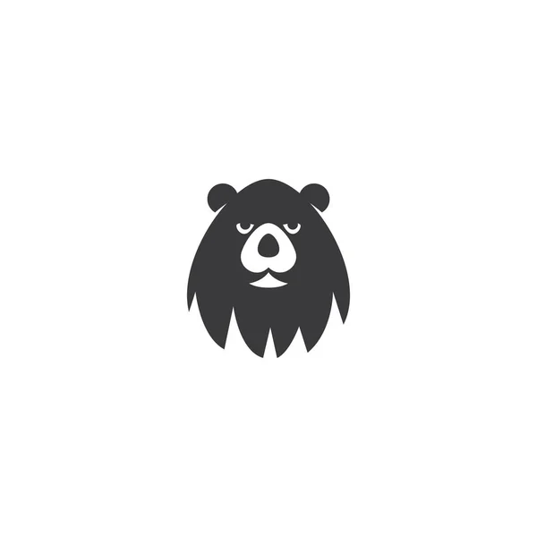 Илюстрация логотипа медведя — стоковый вектор
