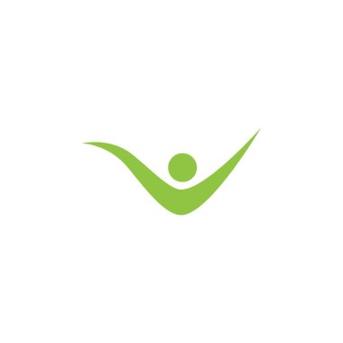 Sağlıklı yaşam insanlar logo 