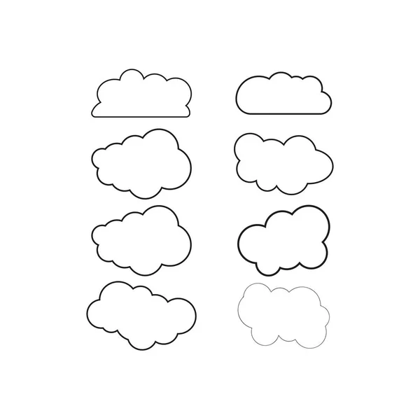 Tecnología de nube logo vector — Vector de stock