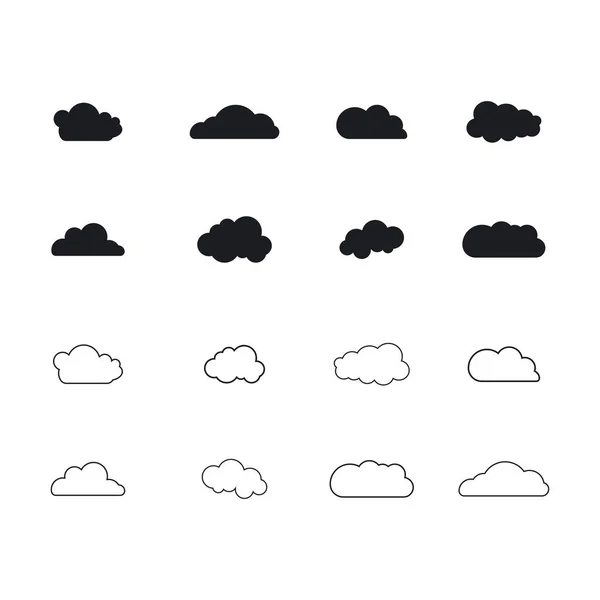 Вектор логотипа облачных технологий — стоковый вектор