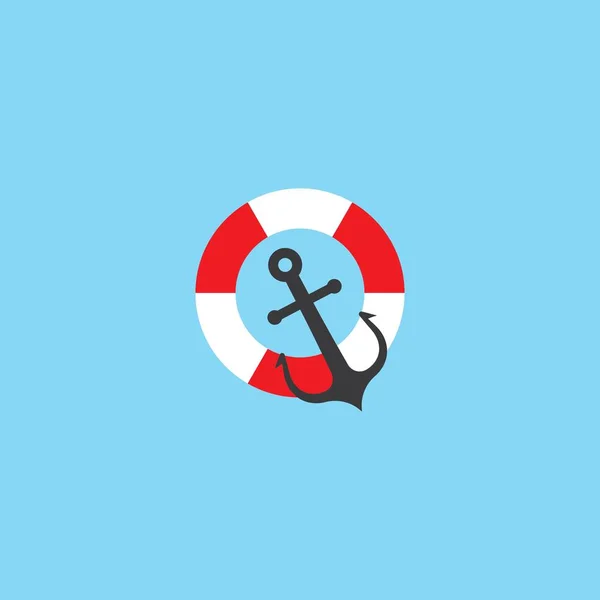 Логотип спасательной шлюпки — стоковый вектор