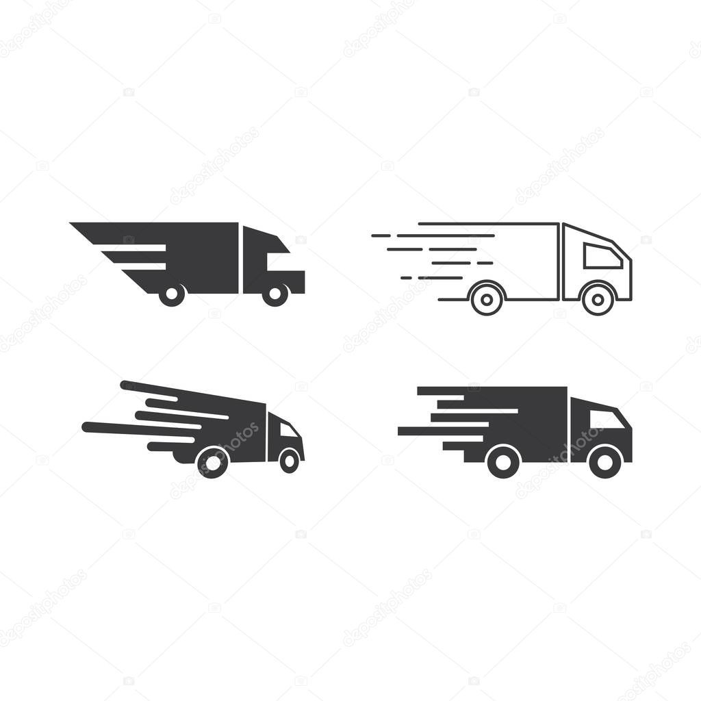 Truck icon set