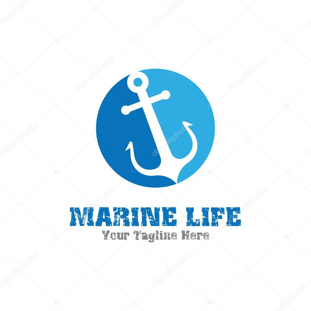 Anchor Logo Template vector illustration