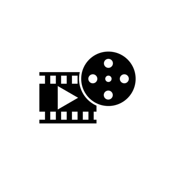 Modelo de logotipo filmstrip — Vetor de Stock